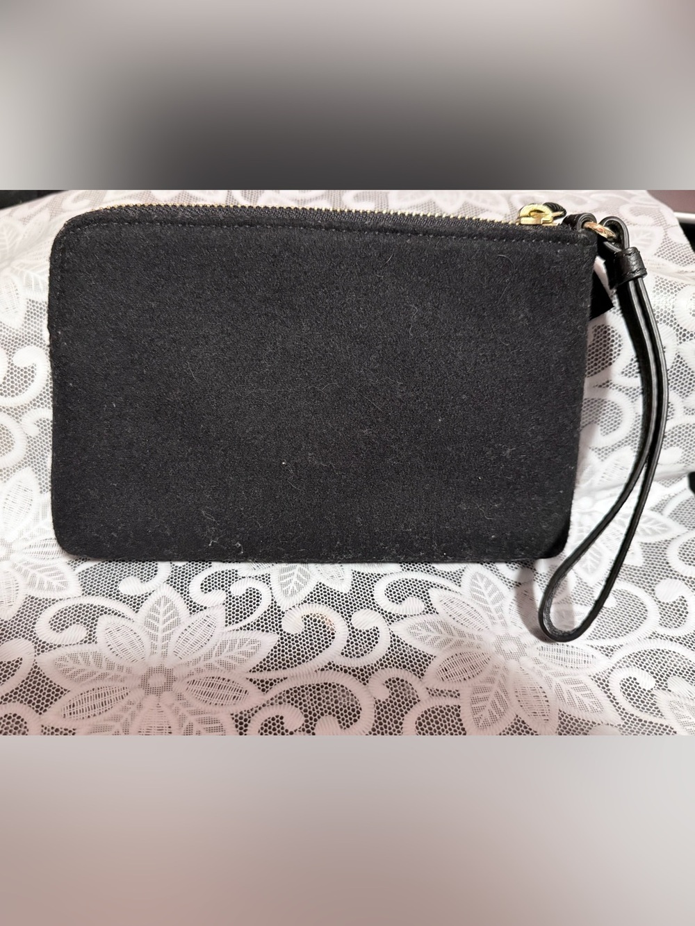 Talbots Black Holiday "Dog Reindeer" Wristlet or Bag. New without tags - Picture 2 of 9